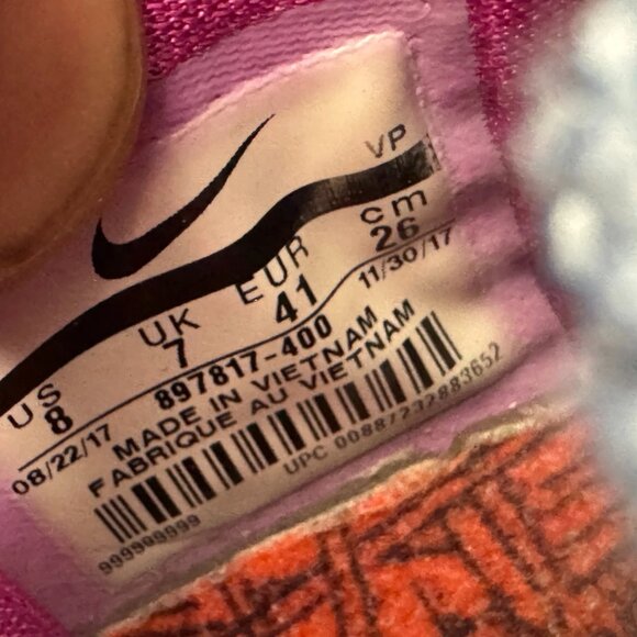 Size‎ 8 Nike KD 10 X All Star Mens Multicolor Sneakers Athletic Shoes 897817-400 - Picture 10 of 12